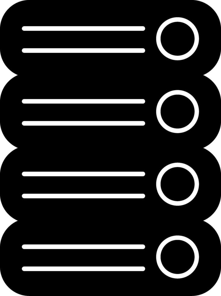 Server Glyph Icon vector