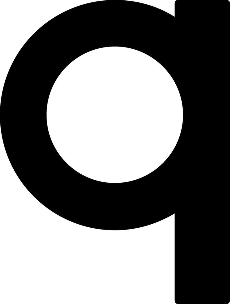 Small q Icon vector