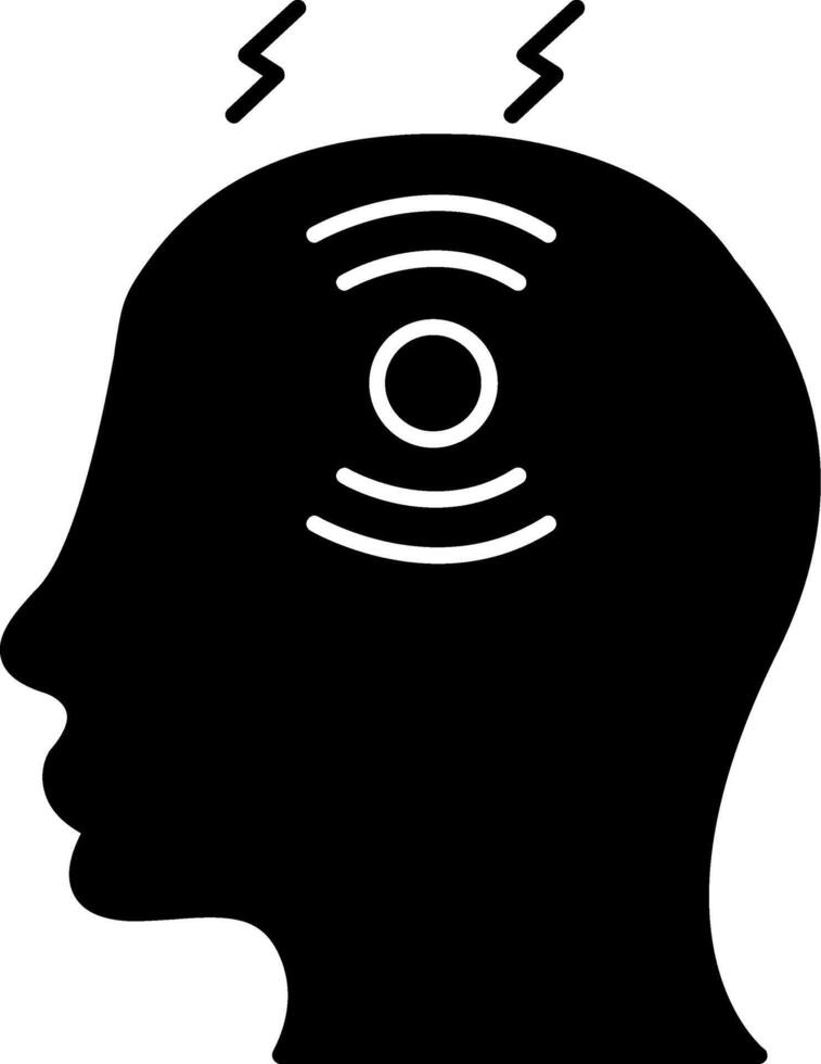 Headache Glyph Icon vector