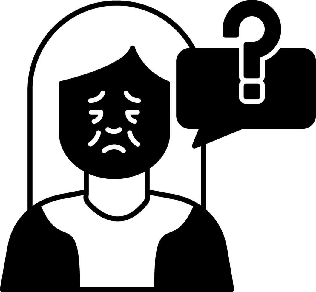 Parkinson Glyph Icon vector
