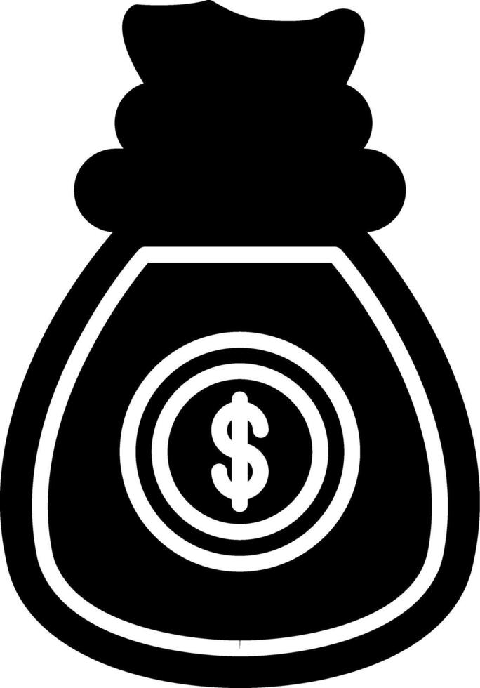 Money Glyph Icon vector