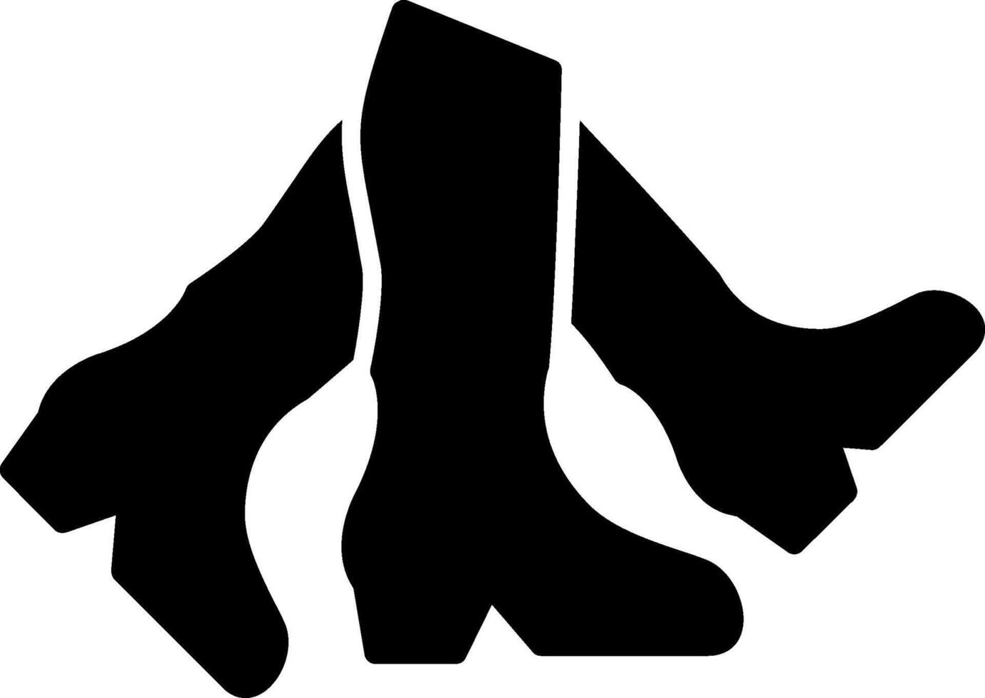 Toe Beat Glyph Icon vector