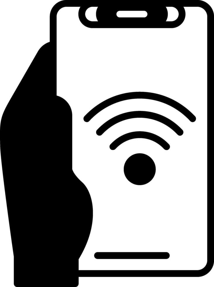 Wifi Glyph Icon vector