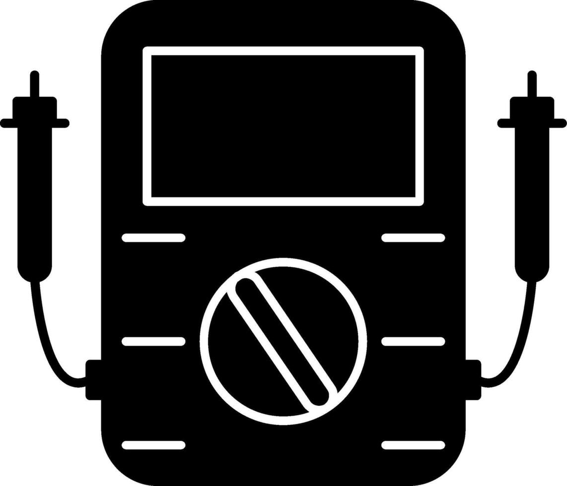 Voltmeter Glyph Icon vector