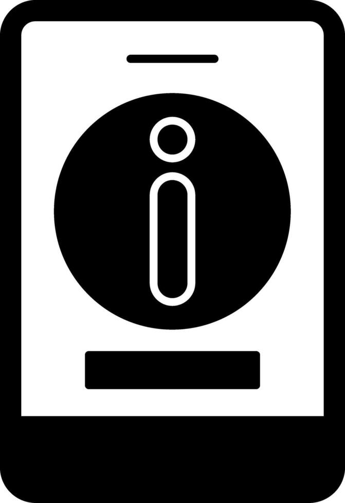 Information Glyph Icon vector