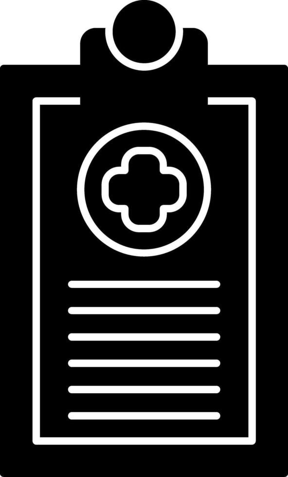 Medical Report Glyph Icon vector