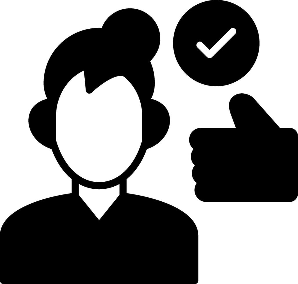 Work Done Glyph Icon vector