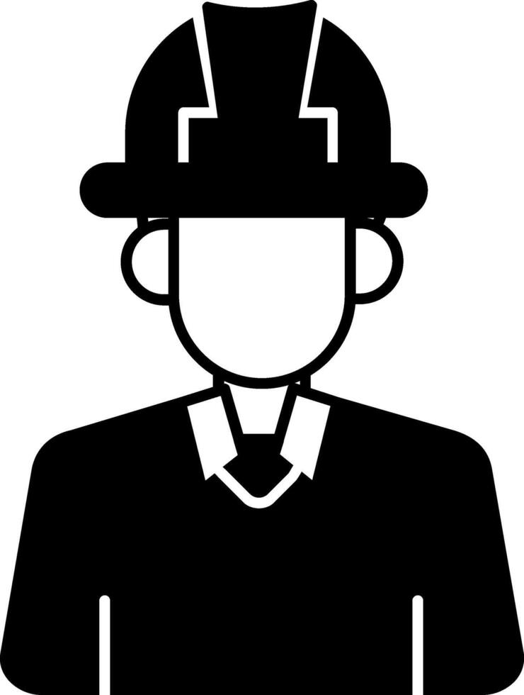 Worker Glyph Icon vector
