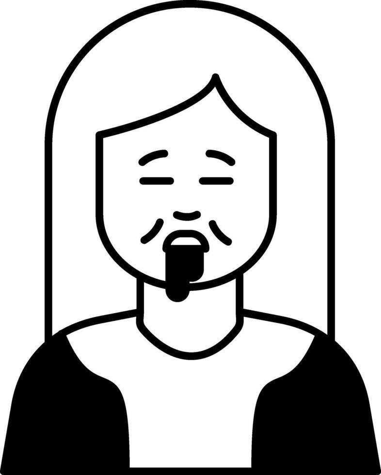Drolling Glyph Icon vector