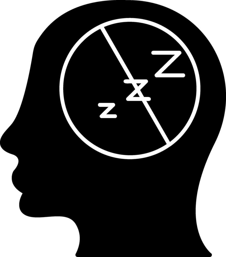 Insomnia Glyph Icon vector