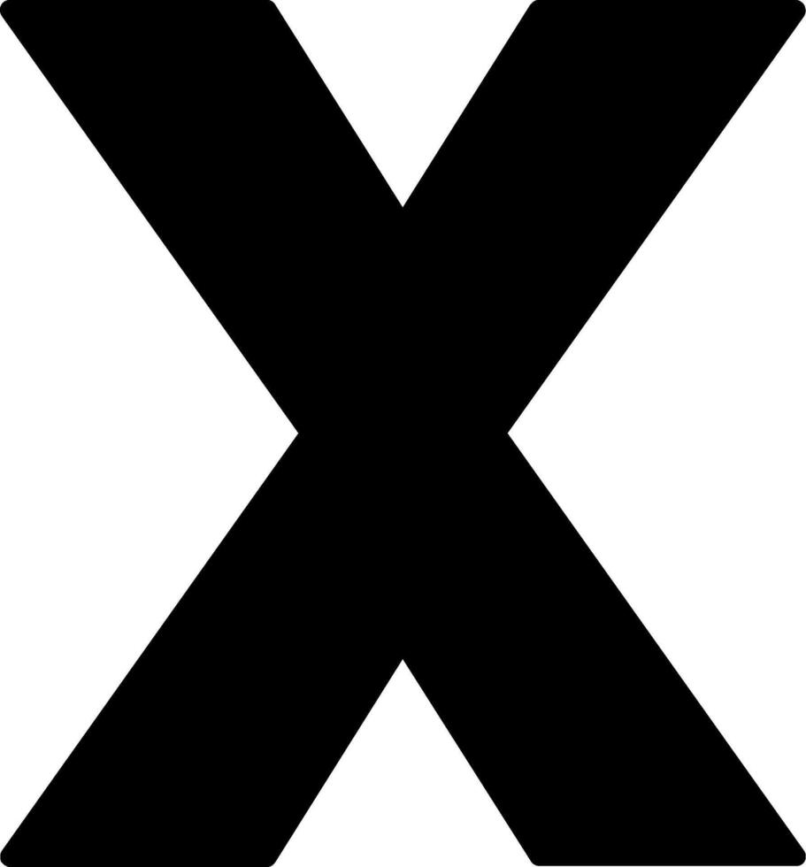 Small x Icon vector