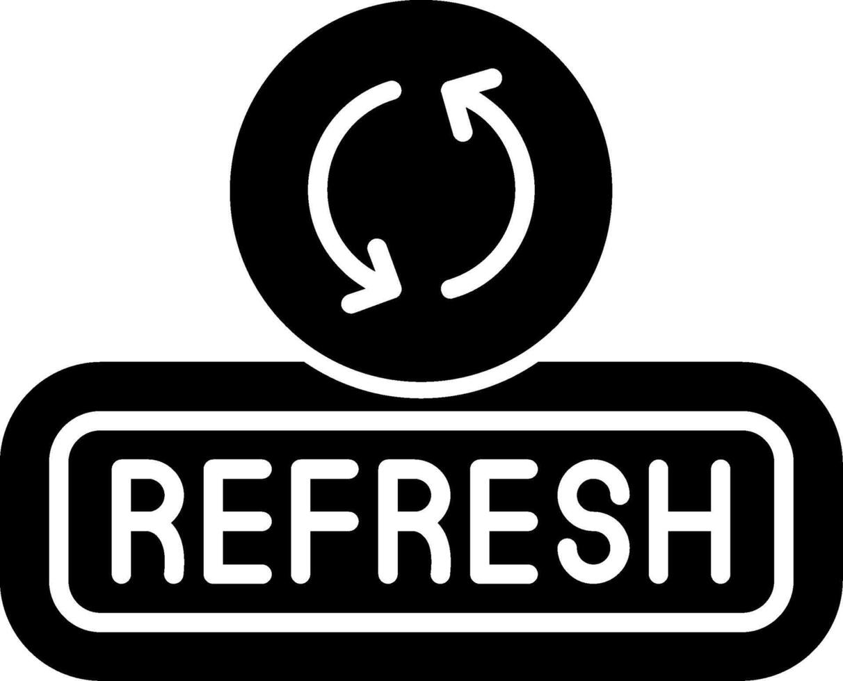 Refresh Glyph Icon vector