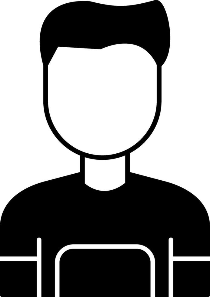 User Glyph Icon vector