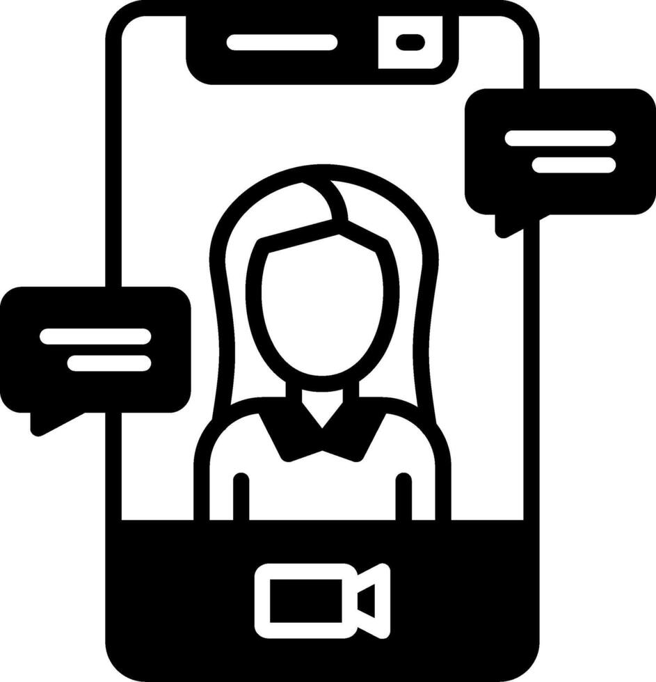 Conference Glyph Icon vector