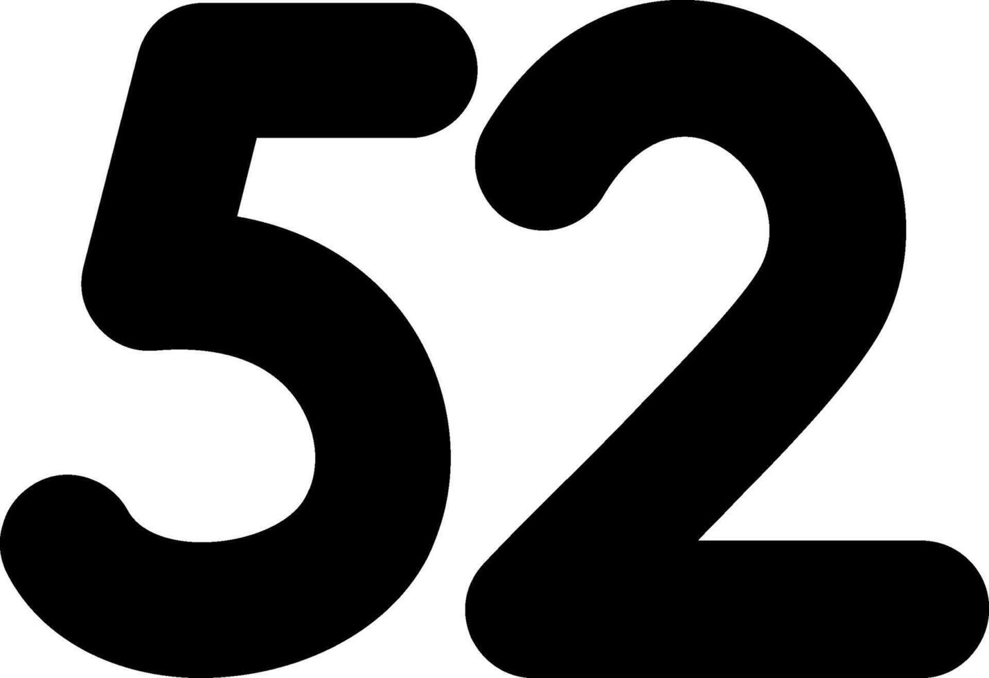 Fifty two Glyph Icon vector