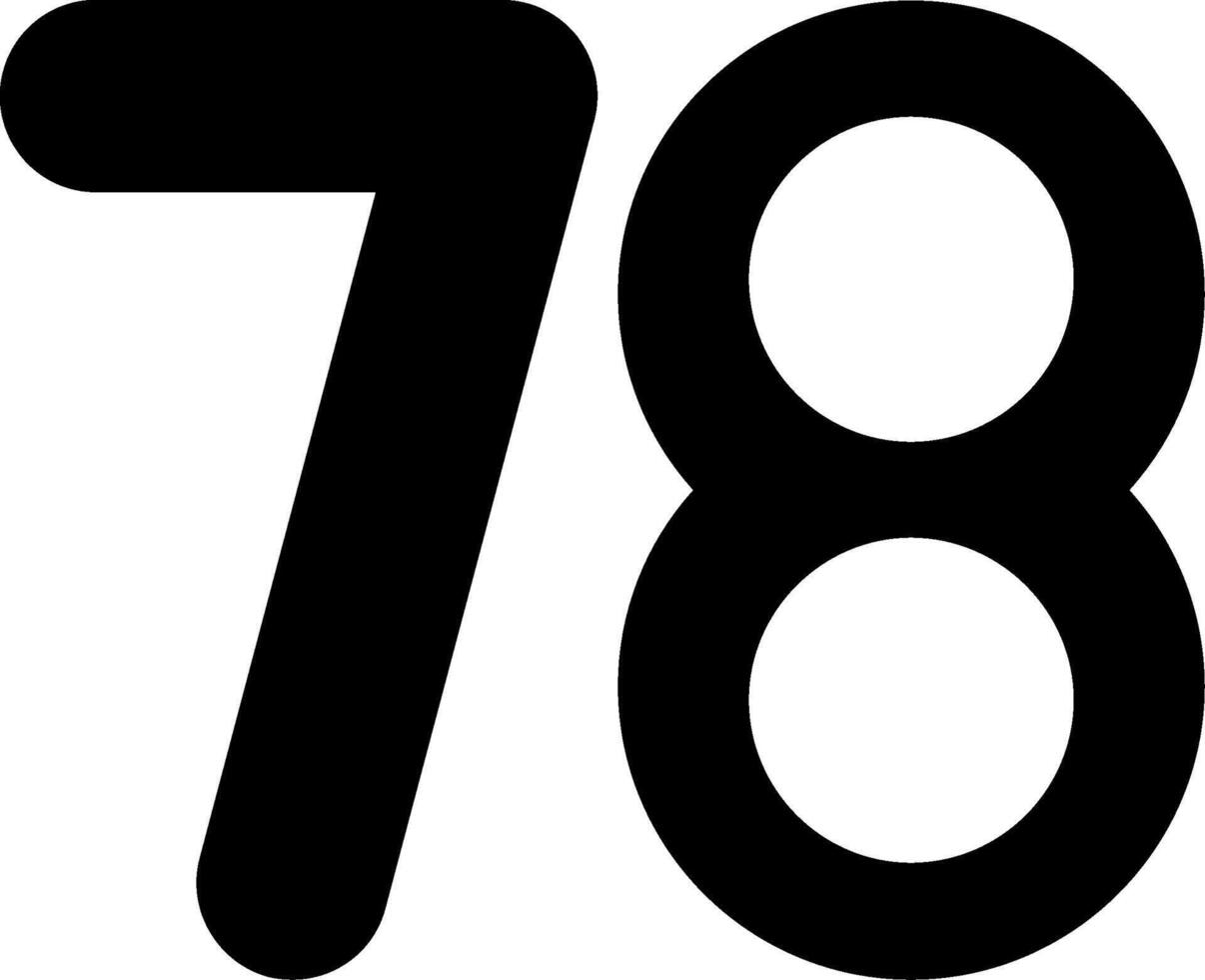 Seventy eight Glyph Icon vector