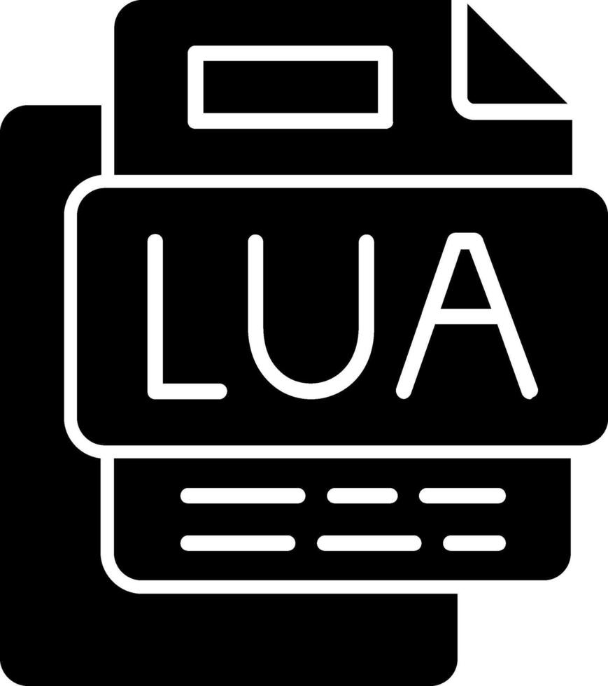 LUA File Glyph Icon 47211123 Vector Art at Vecteezy