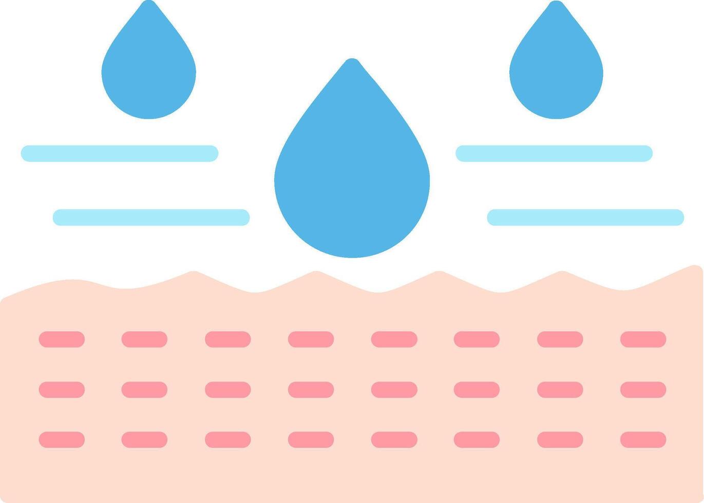Hydrating Flat Icon vector