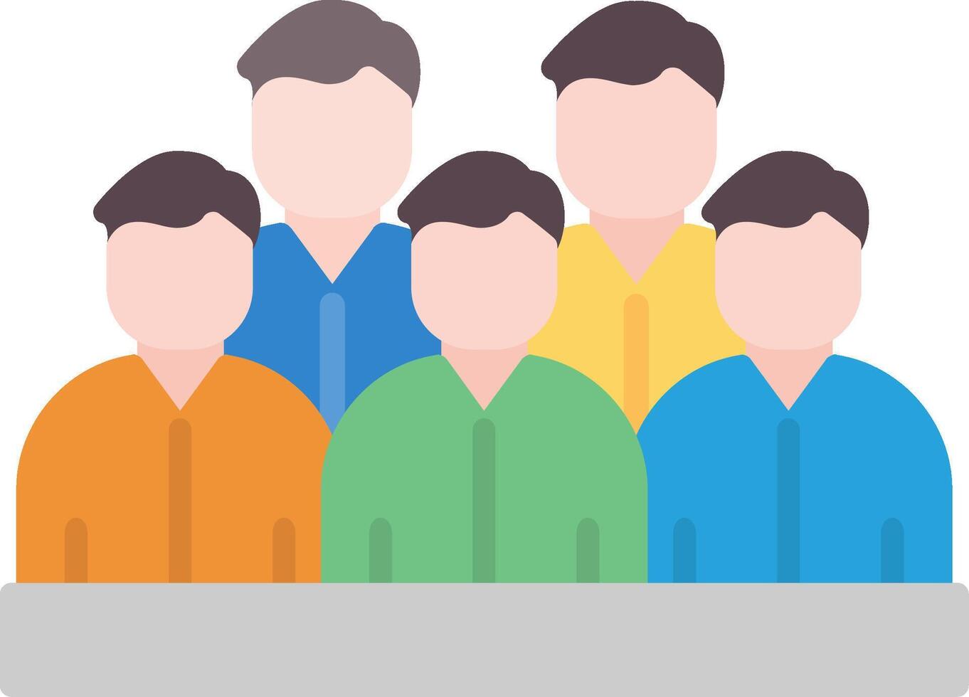 Spectators Flat Icon vector