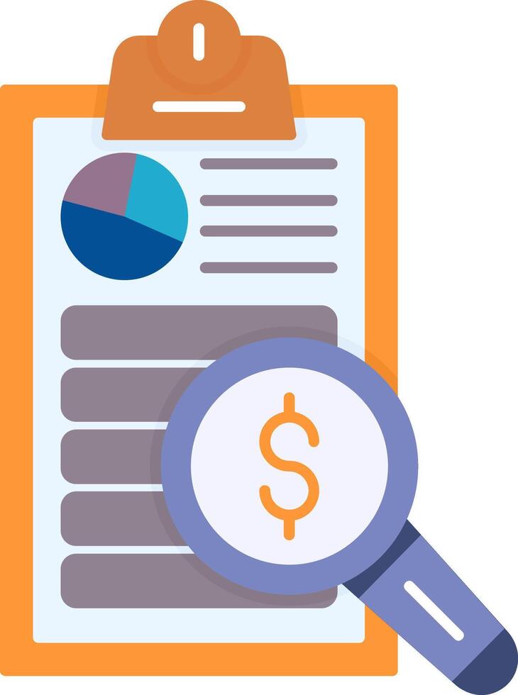 Auditing Flat Icon vector
