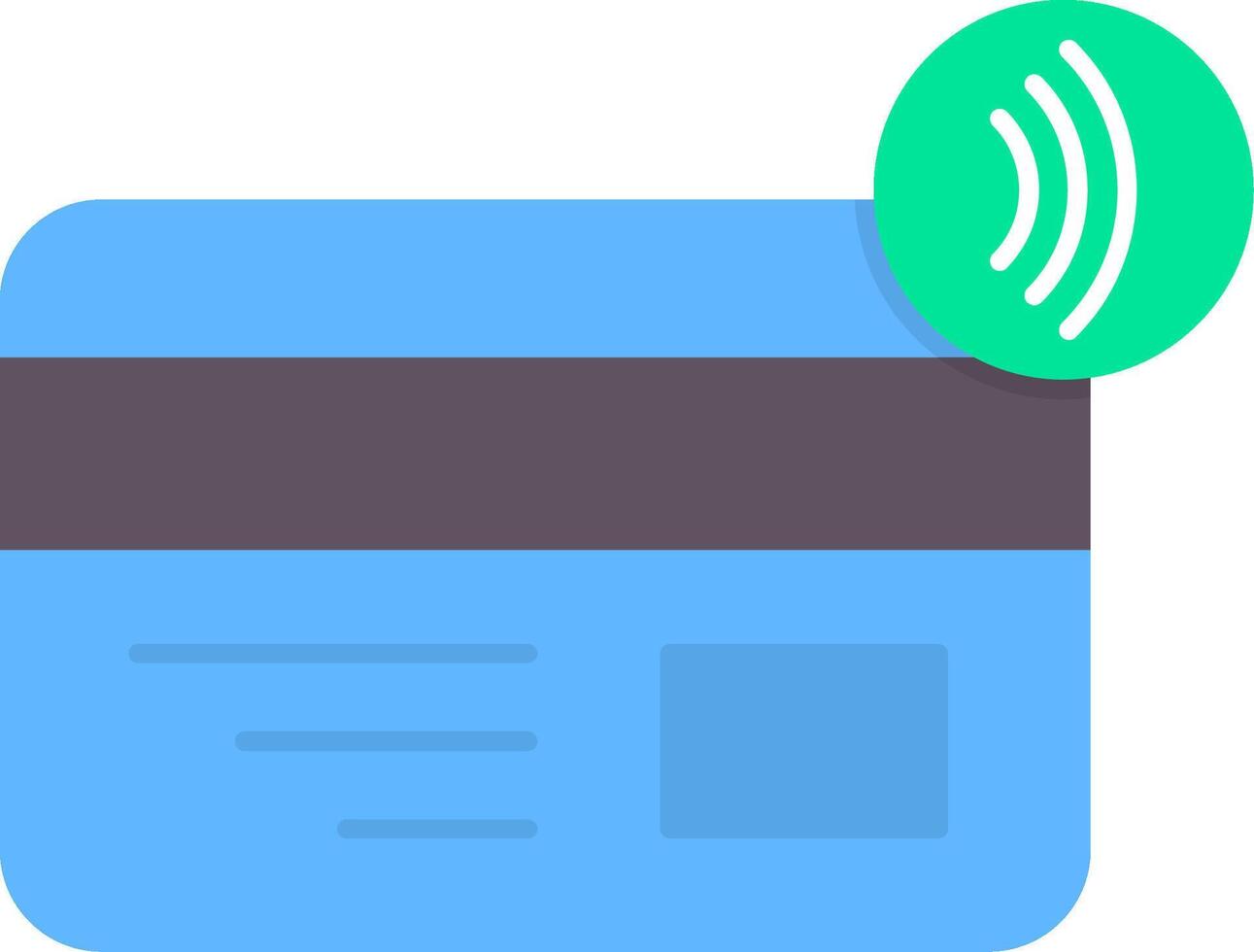 Nfc Payment Flat Icon vector