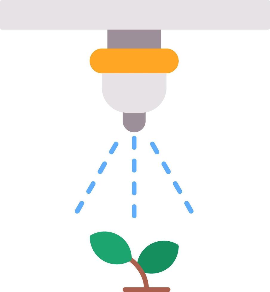 Drip Irrigation Flat Icon vector