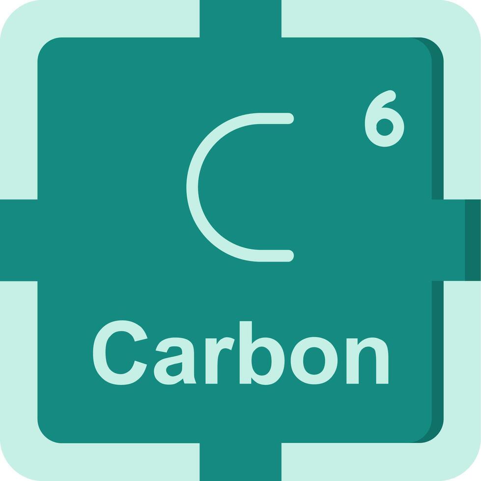 Carbon Flat Icon vector