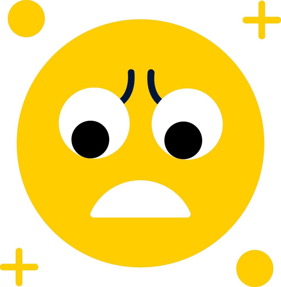 Sad Flat Icon vector