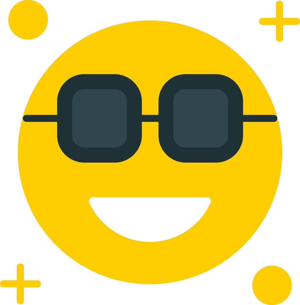 Cool Flat Icon vector
