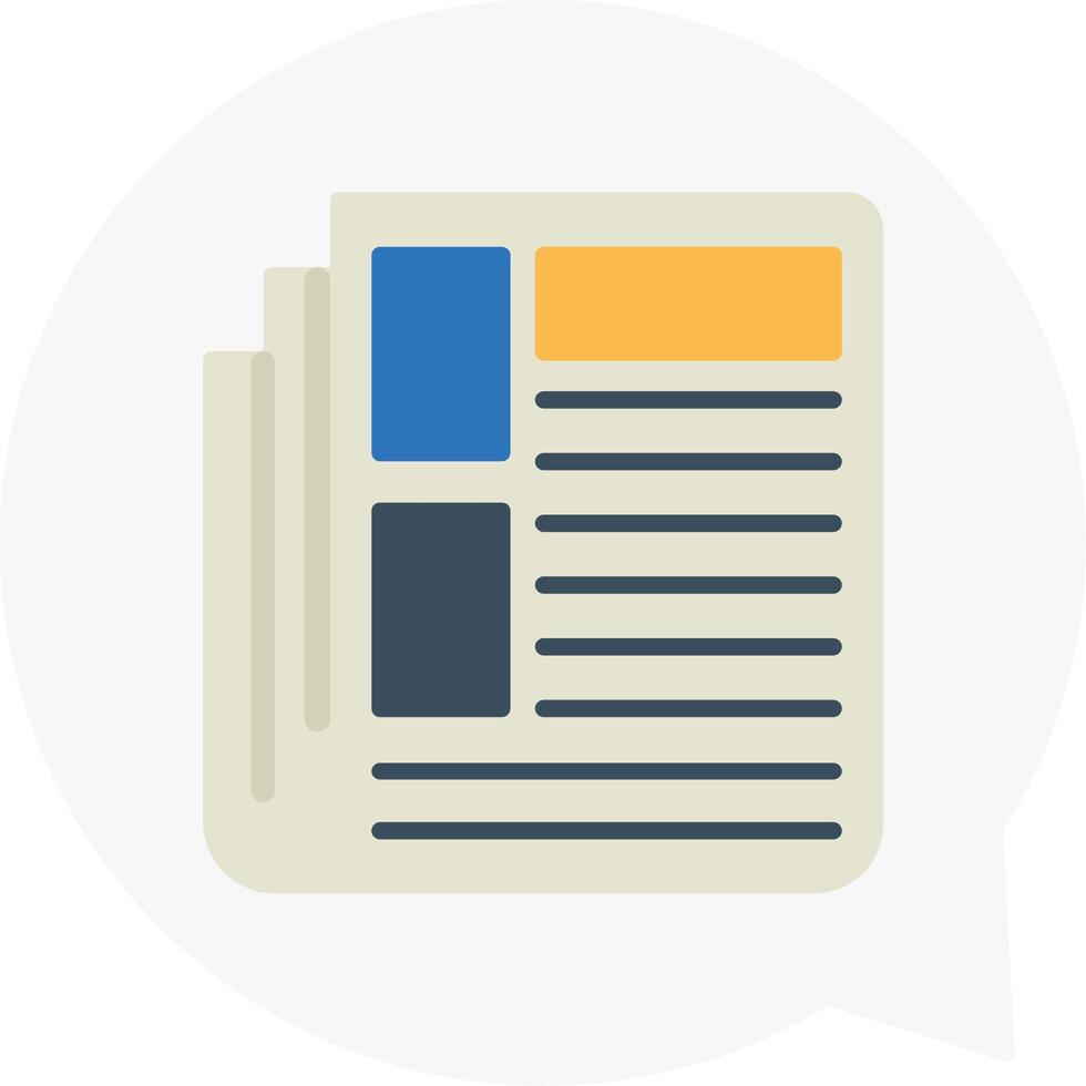 News Flat Icon vector