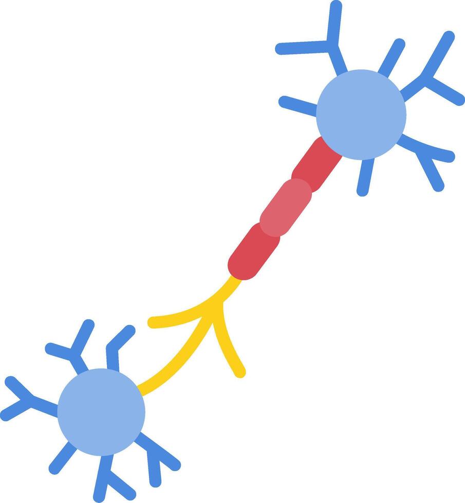 Nerve Flat Icon vector