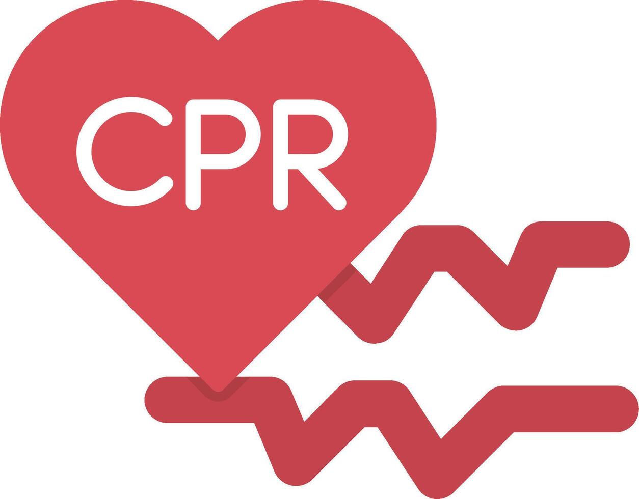 Cpr Flat Icon vector
