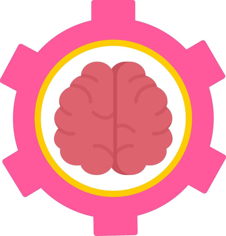 Brain Functions Flat Icon vector