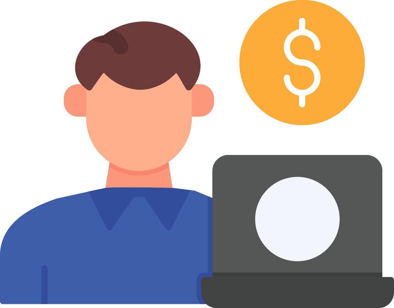 Freelancer Flat Icon vector