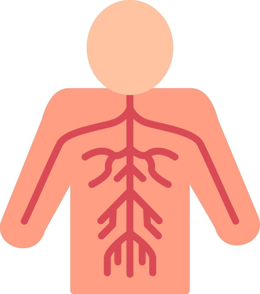 Nerves Flat Icon vector