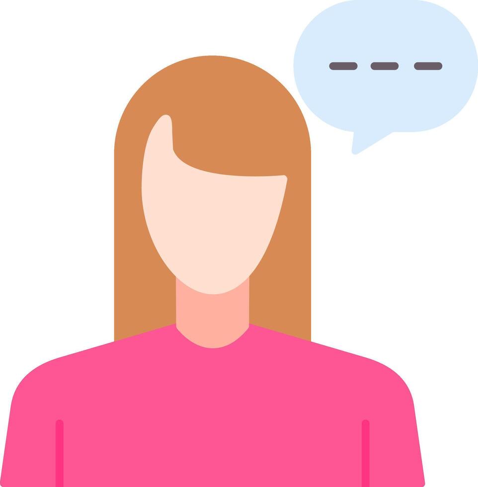 Virtual Assistant Flat Icon vector