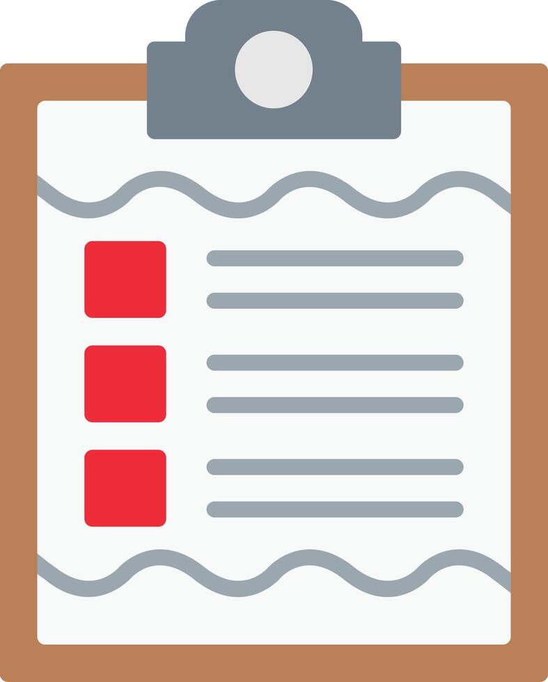 Clipboard Flat Icon vector