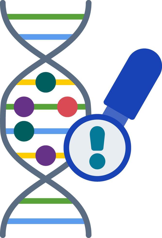Genetics Problem Flat Icon vector