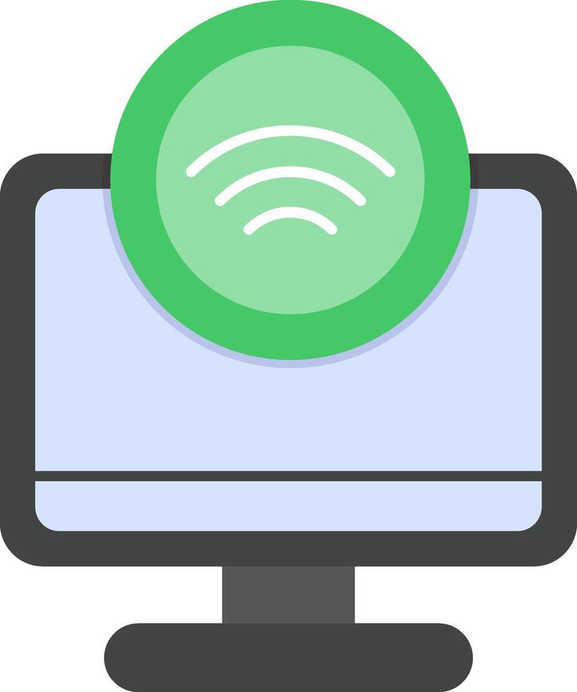 Internet Access Flat Icon vector