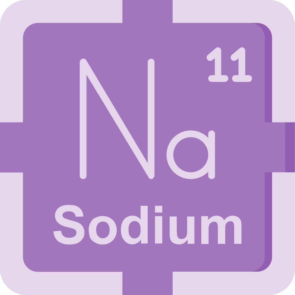 Sodium Flat Icon vector