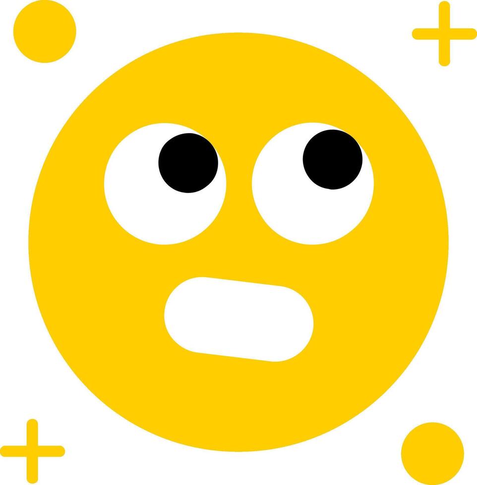 Rolling eyes Flat Icon vector