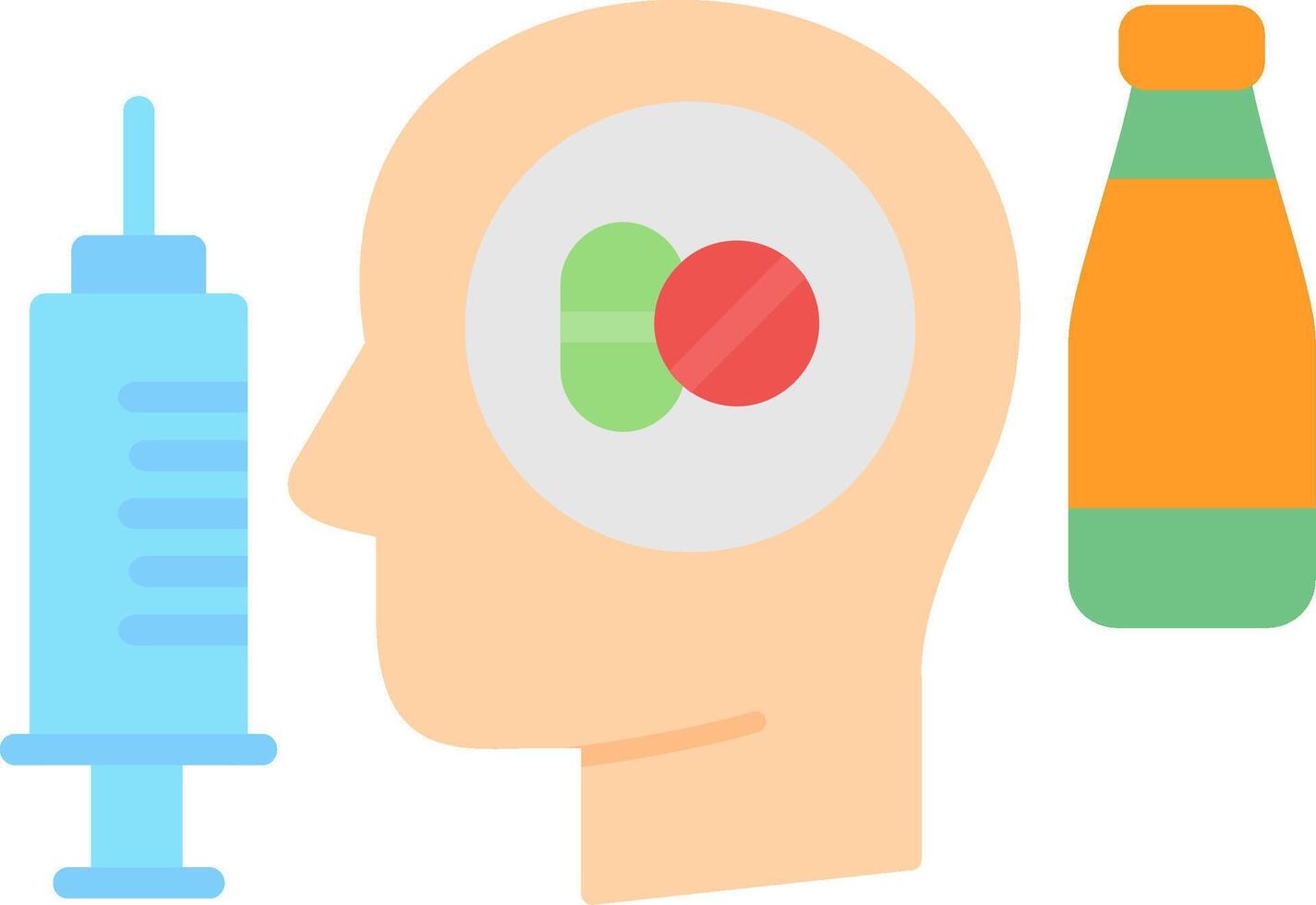 Addiction Flat Icon vector