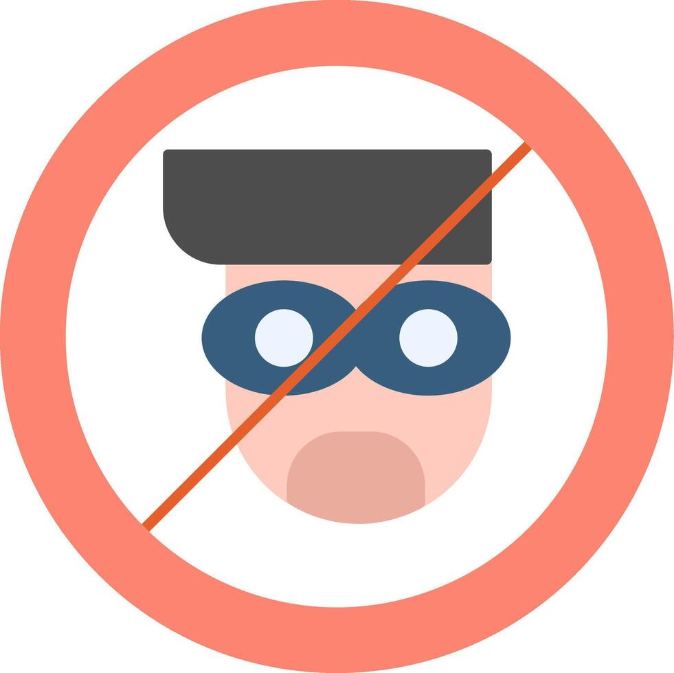 Anti Theft Flat Icon vector