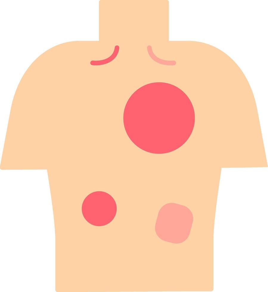 Eczema Flat Icon vector