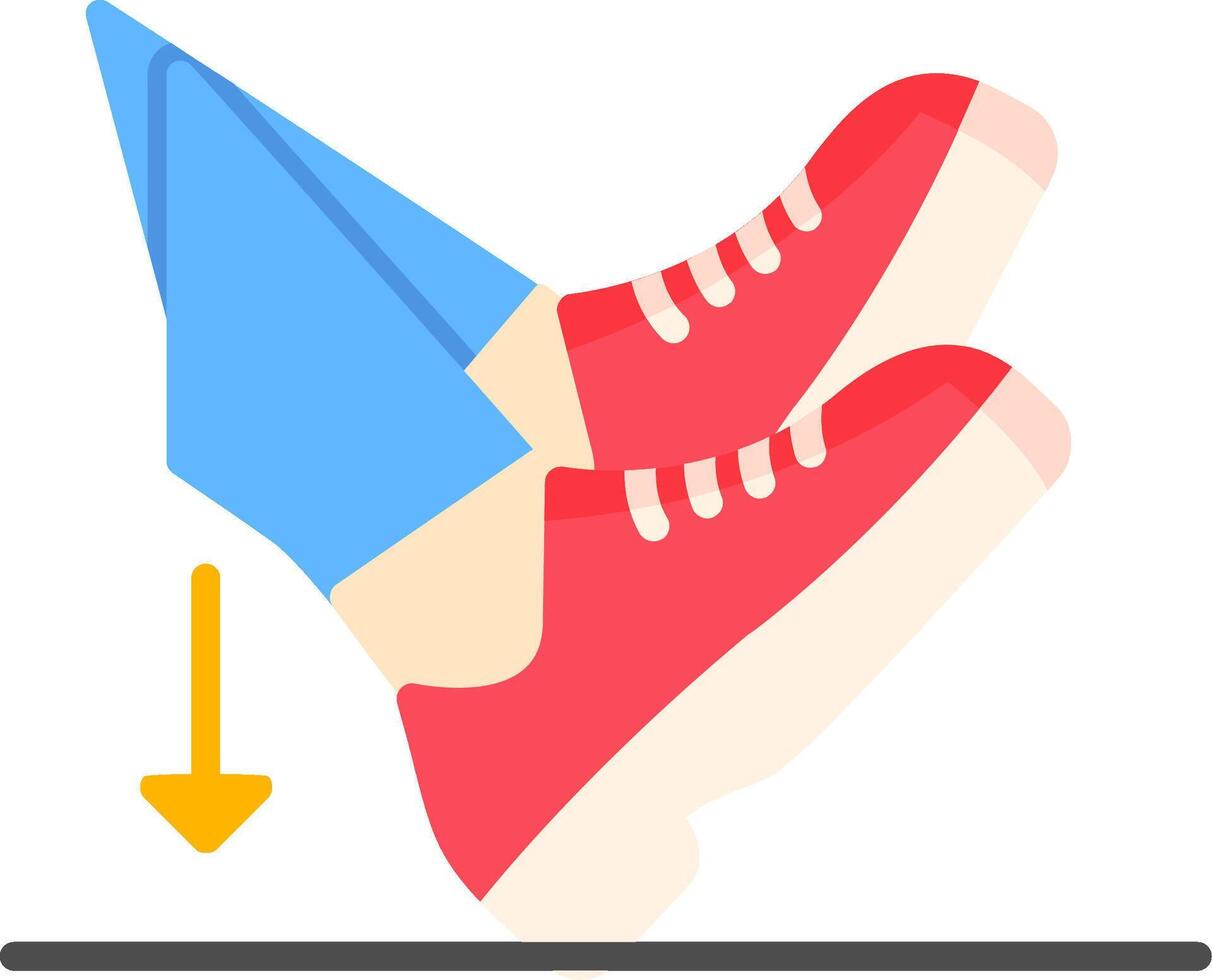 Heel Dig Flat Icon vector