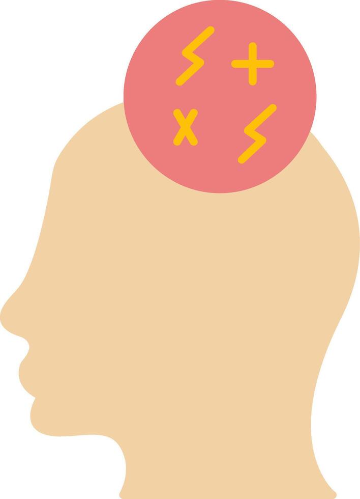 Anxiety Flat Icon vector