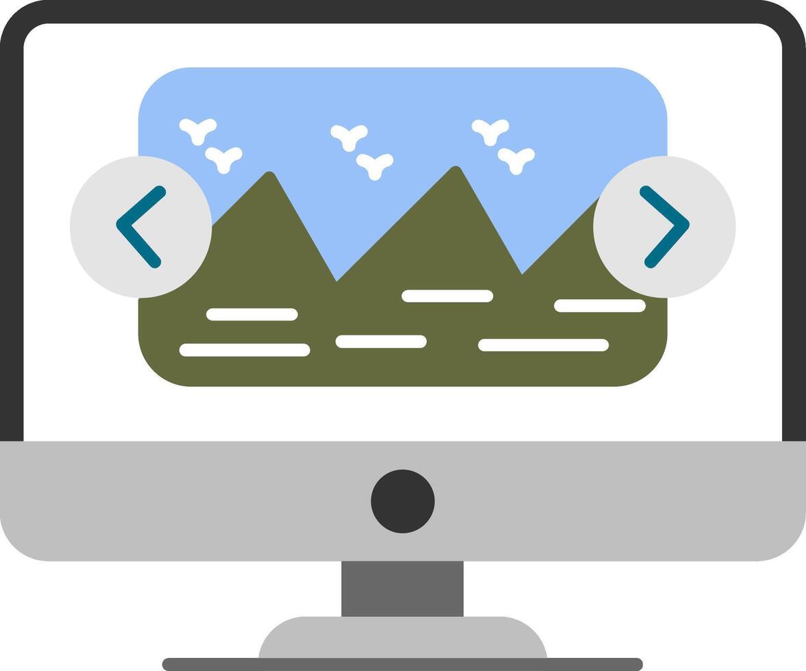 Carrousel Flat Icon vector