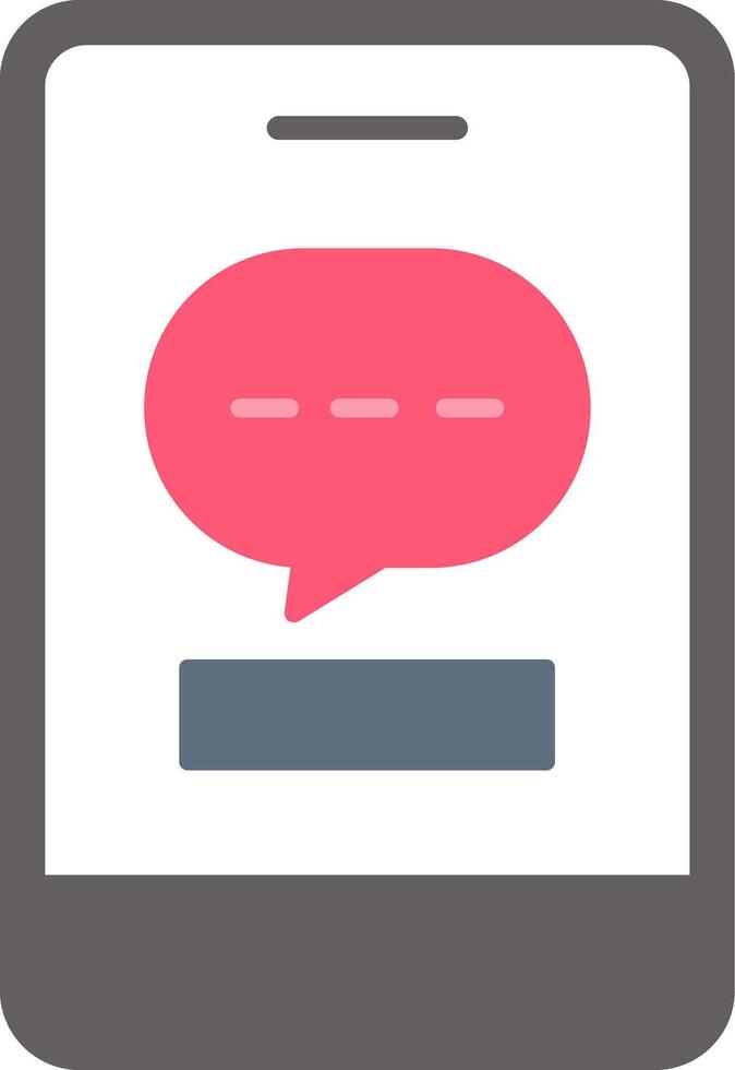 Phone Message Flat Icon vector