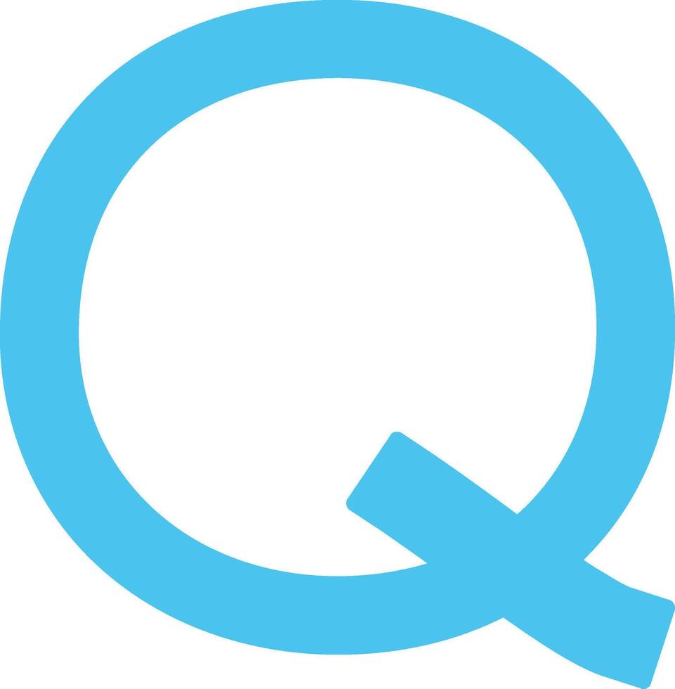 Capital Q Icon vector