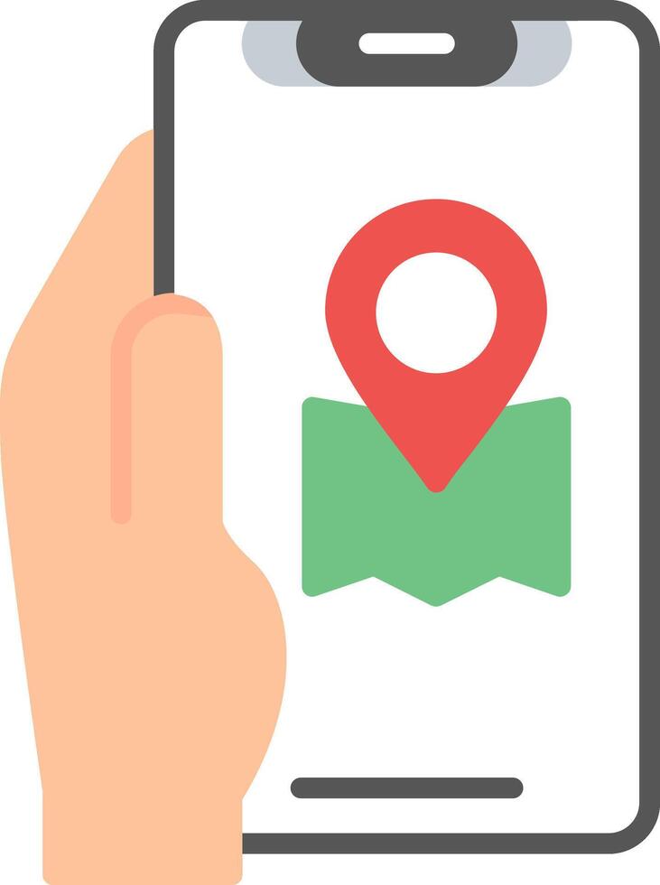 Location App Flat Icon vector